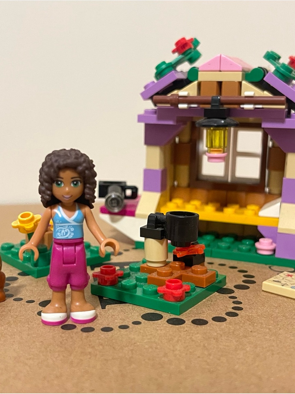 LEGO Friends Andrea's Mountain Hut 41031 Near Complete w/ Minifigures - No Box